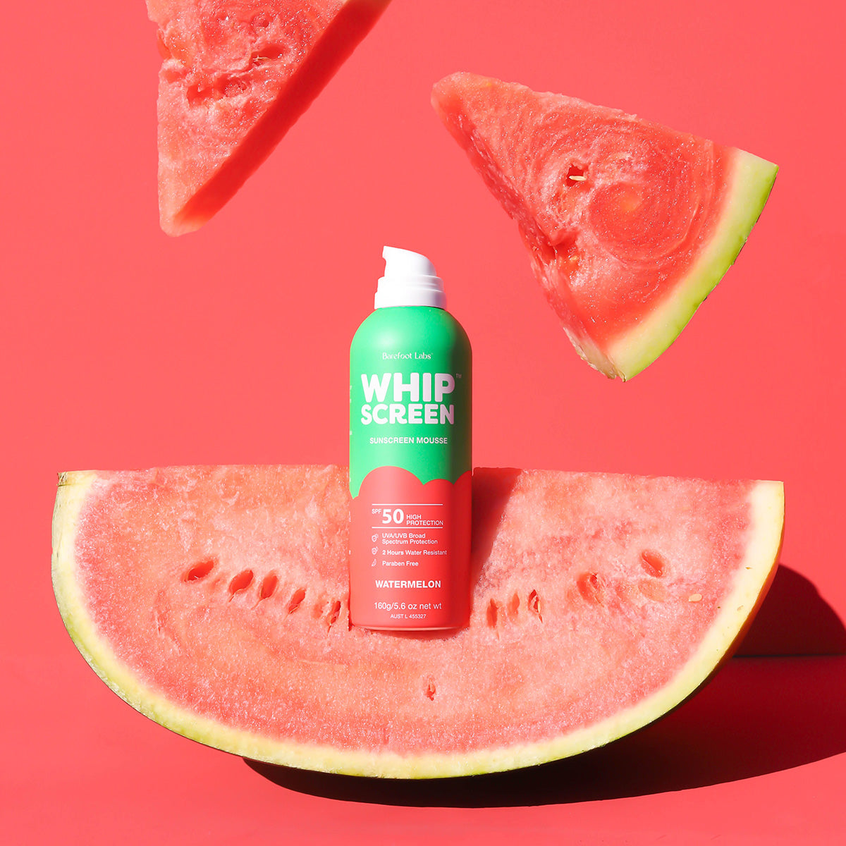 WhipScreen™ SPF50 Sunscreen Mousse - Watermelon Scent